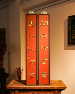 古风古典园林景观匾额实木整料茶空间装饰客厅雕刻中国风中式风格