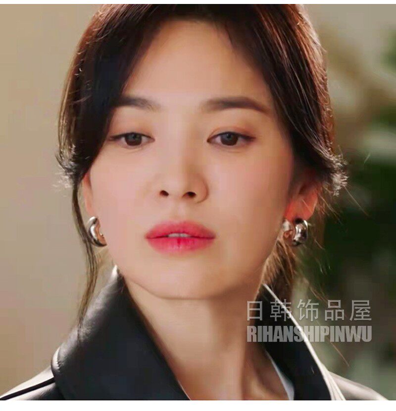 高档现在正在分手中宋慧乔同款耳环高级感复古法式耳钉女乔妹耳饰