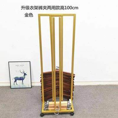 服装店衣架收纳神器女装店裤夹收纳车可移动省空间放衣架的架子童