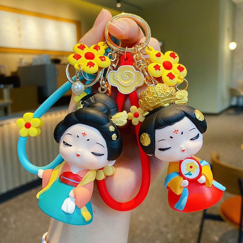 卡通唐配饰汽车个性链闺蜜钥匙扣