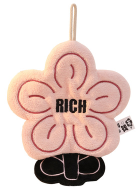 rich有钱花珊瑚绒加厚擦手巾厨房挂式两用毛巾吸水速干方巾不掉毛