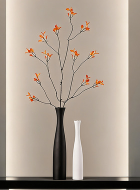 创意陶瓷插花花瓶摆件客厅轻奢高档入户玄关电视柜壁龛家居装饰品