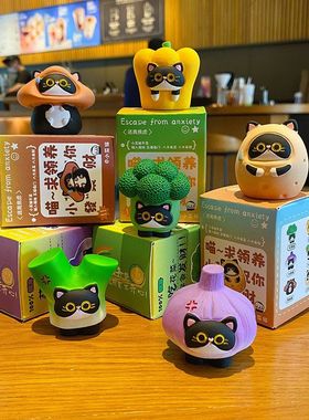 桌面创意装饰品摆饰摆件猫中控台