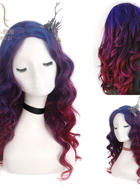 poisoniv厂家蝙蝠侠红色yw假发丝毒藤女高温万圣节广州假发ig