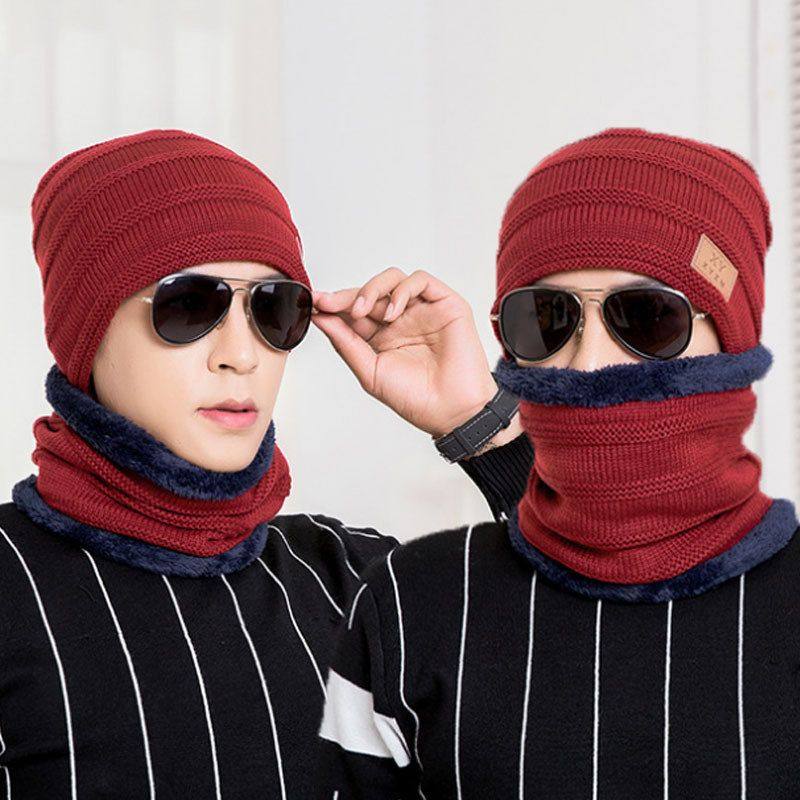 针织头帽帽套大帽檐冬天9502韩版套装加厚秋冬季帽围脖加绒毛线帽