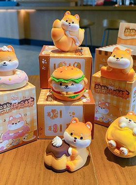 烘培树脂摆件车载精致中控台柴犬