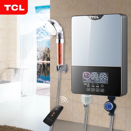 tcl电热水器智能速热洗澡免储水