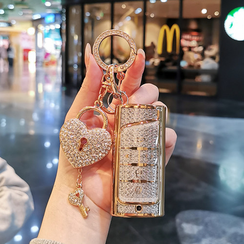 传祺专用高档闪耀钻石纹车钥匙套