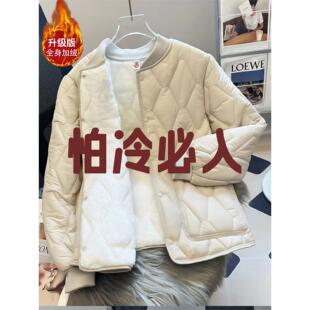保暖内胆棉衣女冬季加绒加厚速热内搭小棉袄医护学生羽绒棉服外套