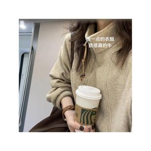 美式立领半拉链卫衣女款加厚加绒宽松外搭高级小众不撞款外套上衣