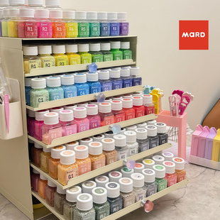 拼豆豆瓶装收纳盒mard家手工DIY立体融合豆材料包补充包罐装工具