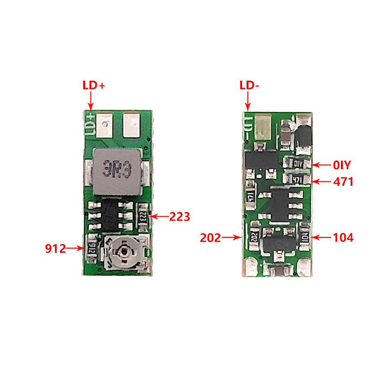 蓝紫光激光管驱动23电路405nm450-475nm520nm 6.5*15mm B88