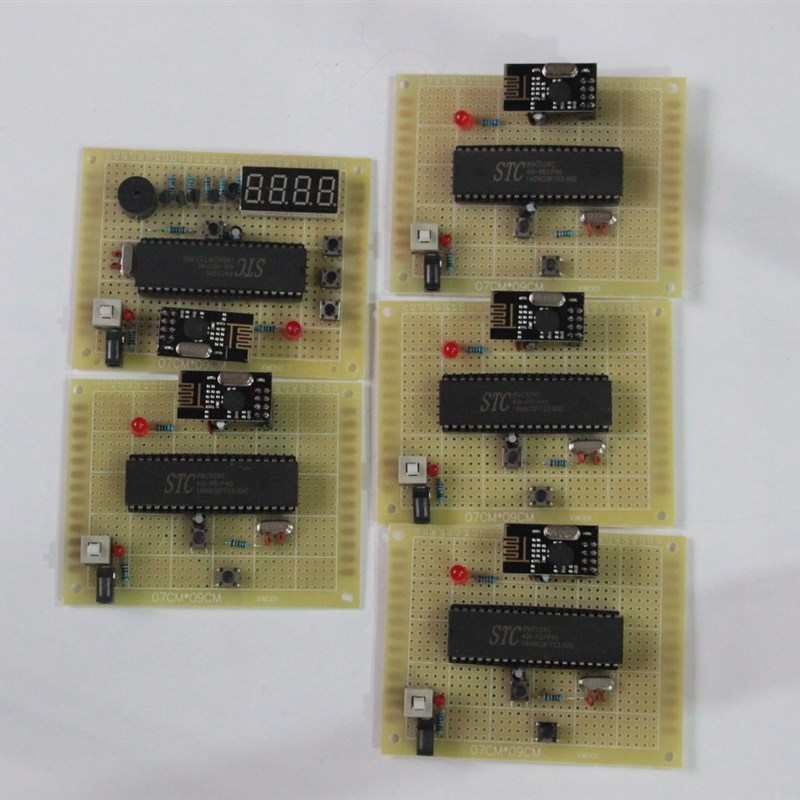 基于51单片机无线八路抢答器设计 多路无线NRF24L01电子散件套件