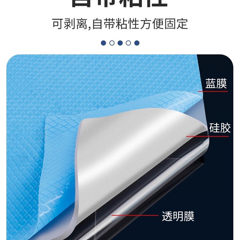 高导热硅胶片15w 绝缘防震垫片CPU降温芯片IC显存显卡散热软性
