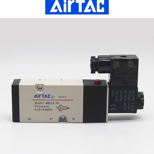 亚德客电磁气阀4M210-08 4M310-10 DC24V AC22OV控制阀换向阀