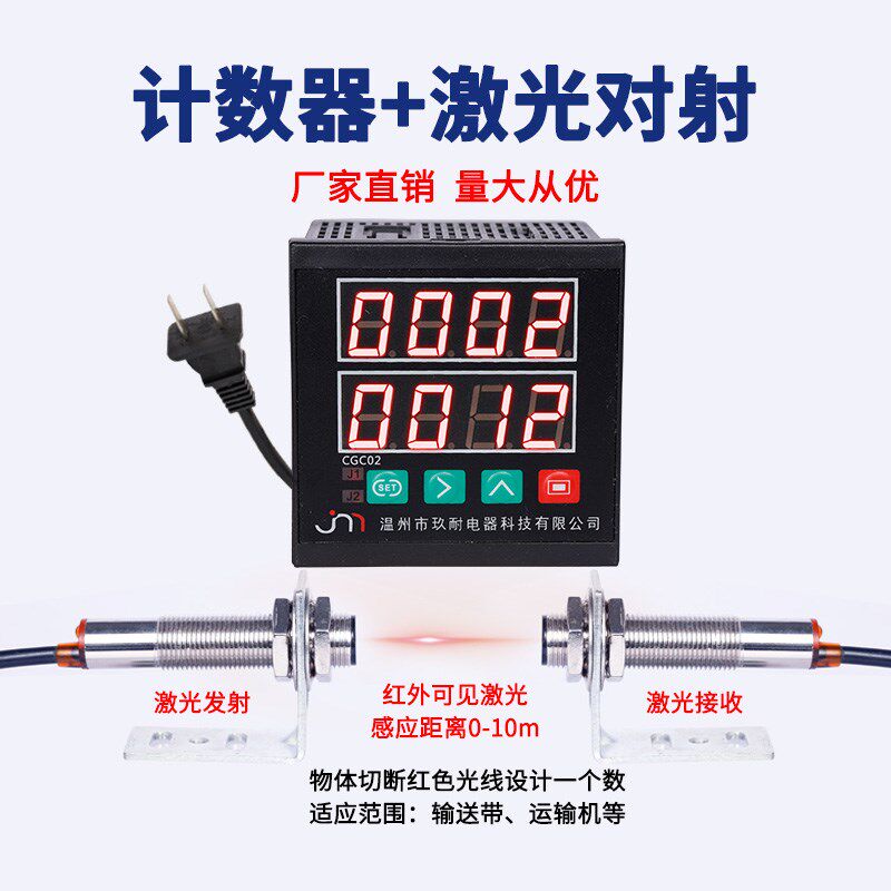 CGC02仪器仪表 总分量计数器 计米器 数显 计数器 流水线计数器
