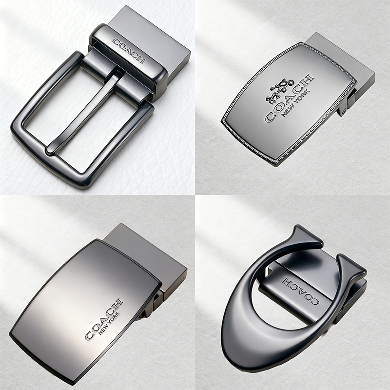 适用于维修蔻驰男士皮带扣头coach替换腰带头3.8cm针扣可旋转C扣