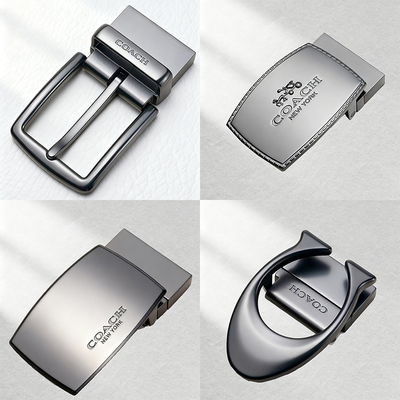 适用于维修蔻驰男士皮带扣头coach替换腰带头3.8cm针扣可旋转C扣