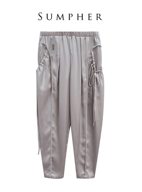 YWR精选专柜撤柜新款春女装时尚气质百搭黄色裙裤-TU039