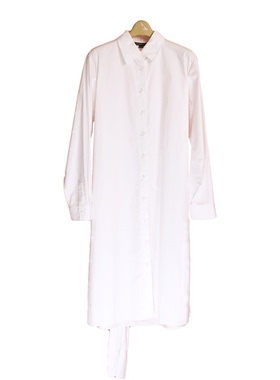 卡利亚里品牌撤柜折扣高端时尚气质百搭白色连衣裙A34-L0050