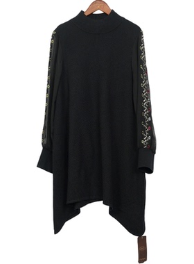 慕天姿精选品牌女装高端时尚气质百搭黑色连衣裙慕天姿A4-15119