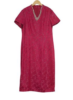 【六礼】精选品牌女装高端时尚气质百搭红色连衣裙A2-17089