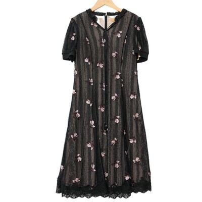 睐牌精选品牌女装高端休闲时尚气质百搭女黑色连衣裙睐A2-15103