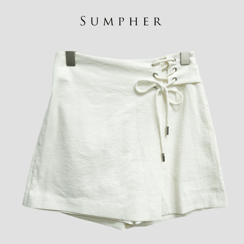 【广州杰哥Jack】Sumpher米家专柜时尚气质高端白色半裙-16043