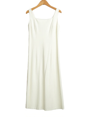 【佗寂】A1装新款高端洋气通勤气质白色连衣裙-2L336