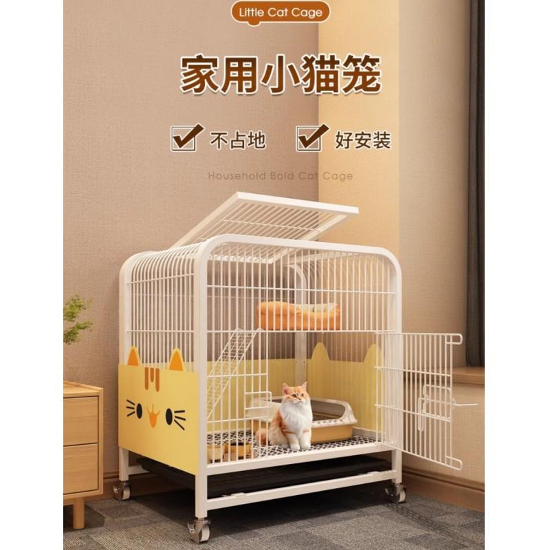 热销猫笼子猫别墅家用厕所大型猫舍猫窝带二三层猫咪宠物自由空间