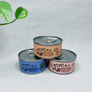 宠物零食 猫罐头鸡肉鲑鱼85g营养湿粮罐头全阶段猫粮罐罐