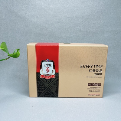 临期韩国品牌红参饮品2800滋养补品400g(10gx40包)送长辈高端礼品