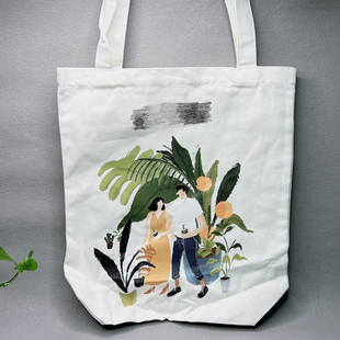 临期特价 帆布包单肩包手提袋购物袋 咖啡周边时尚