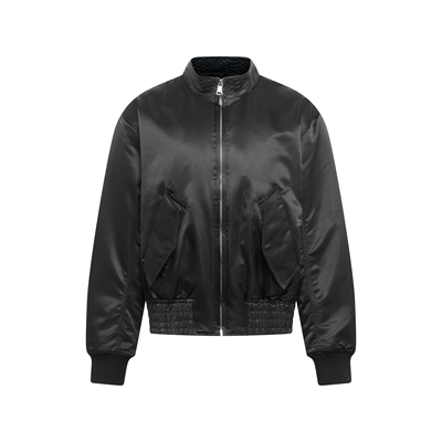 FARSTA拼接鳄鱼皮短款bomber飞行员夹克棉服男女棉衣外套