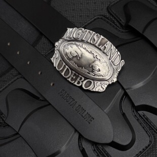 FARSTA人像小众vintage复古重工二层牛皮真皮皮带可调节腰带