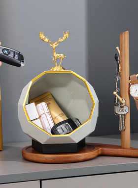 入户钥匙收纳摆件门口鞋柜装饰品进门玄关挂钥匙挂钩创意北欧简约