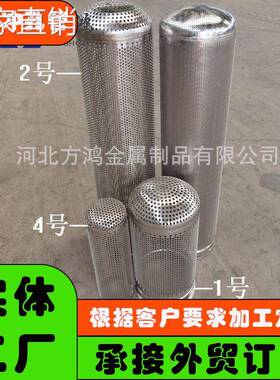 3号袋式过滤器支撑网篮滤袋骨架不锈钢圆孔过滤筒网篮2205 316L