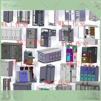 820套solidworks钣金图纸操作台配电柜电气柜开关柜箱变机柜图纸