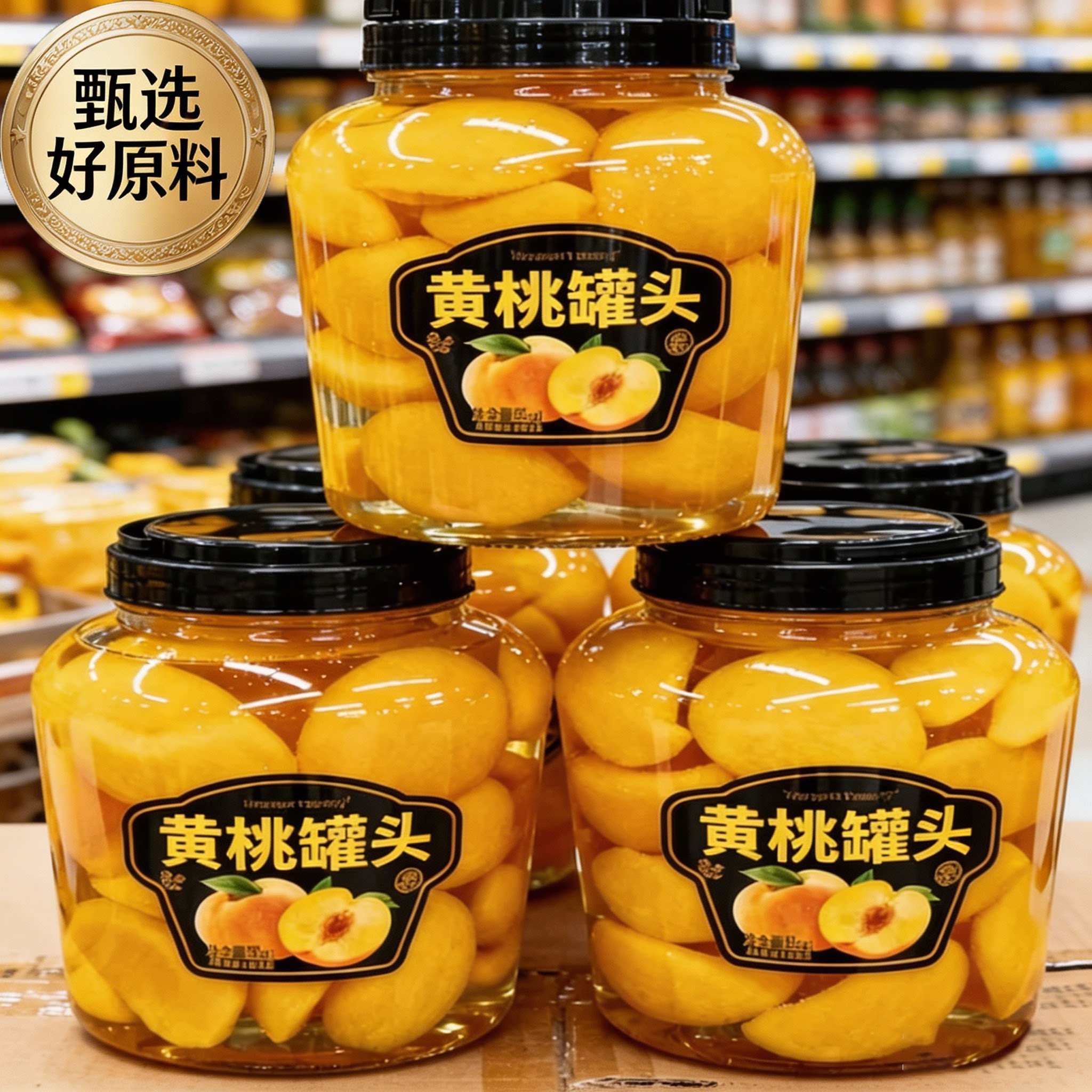 特级砀高新鲜黄桃罐头无添加即食图片