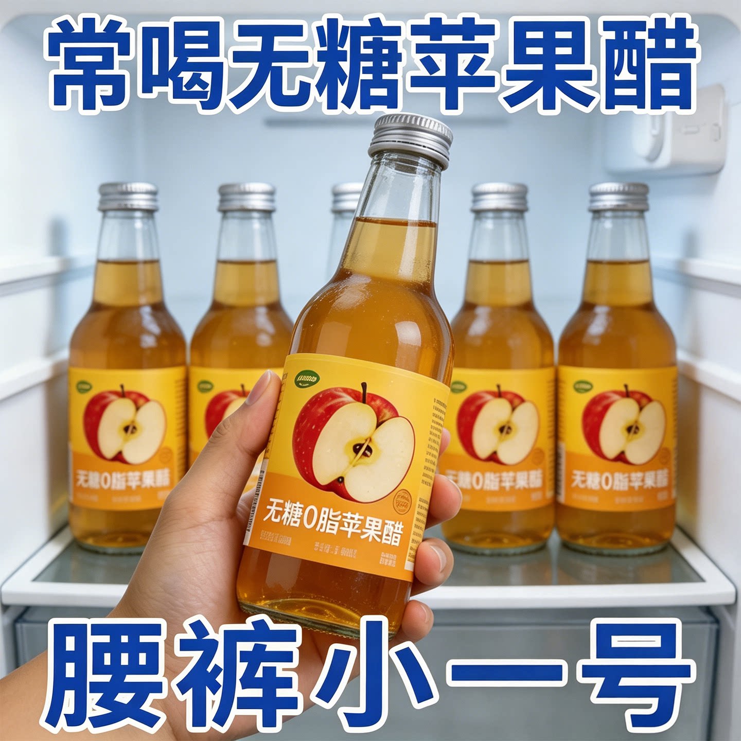 【商超同款】纯天然苹果醋无糖原浆苹果糖0脂0卡糖尿病人专用饮料