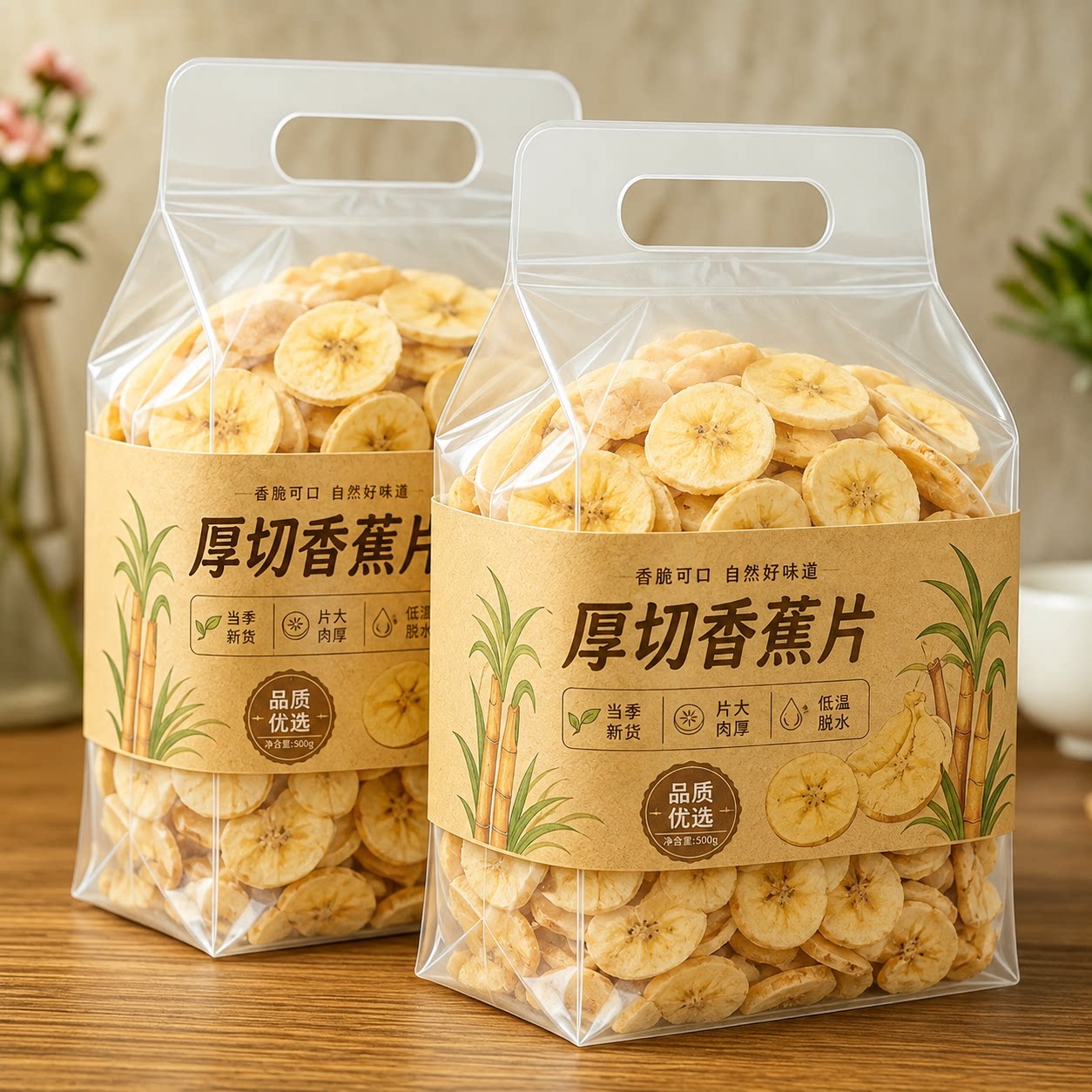 香蕉片香蕉干芭蕉脆菲律宾水果干芭蕉干蜜饯休闲零食特产散装蜜饯