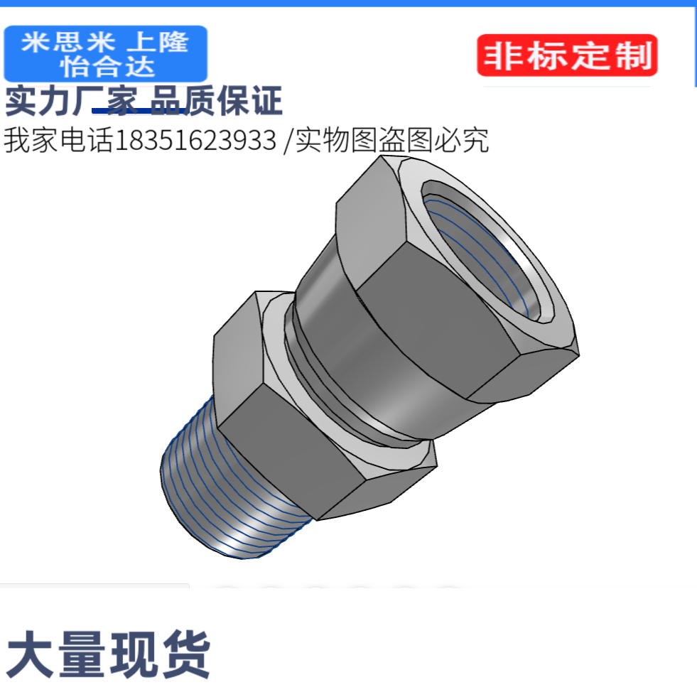 YCPFGP33F液压水压用接头 PT外螺纹·PF内螺纹YCPFGP33F22 /44