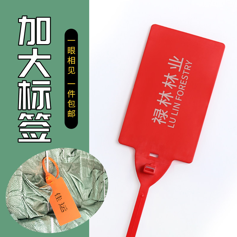 重复使用超大标牌扎带钢筋送检标签吊牌分类标识挂签记号塑料封条