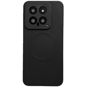 森爽 简约纯色磨砂Magsafe磁吸适用小米17promax手机壳米14全包15Ultra防摔13仿液态硅胶软薄无线充电钛灰