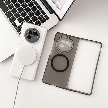 森爽 超薄磨砂Magsafe磁吸适用vivo Xfold5手机壳Xfold3Pro无线充电吸附简约男女折叠屏创意个性新款保护套硬