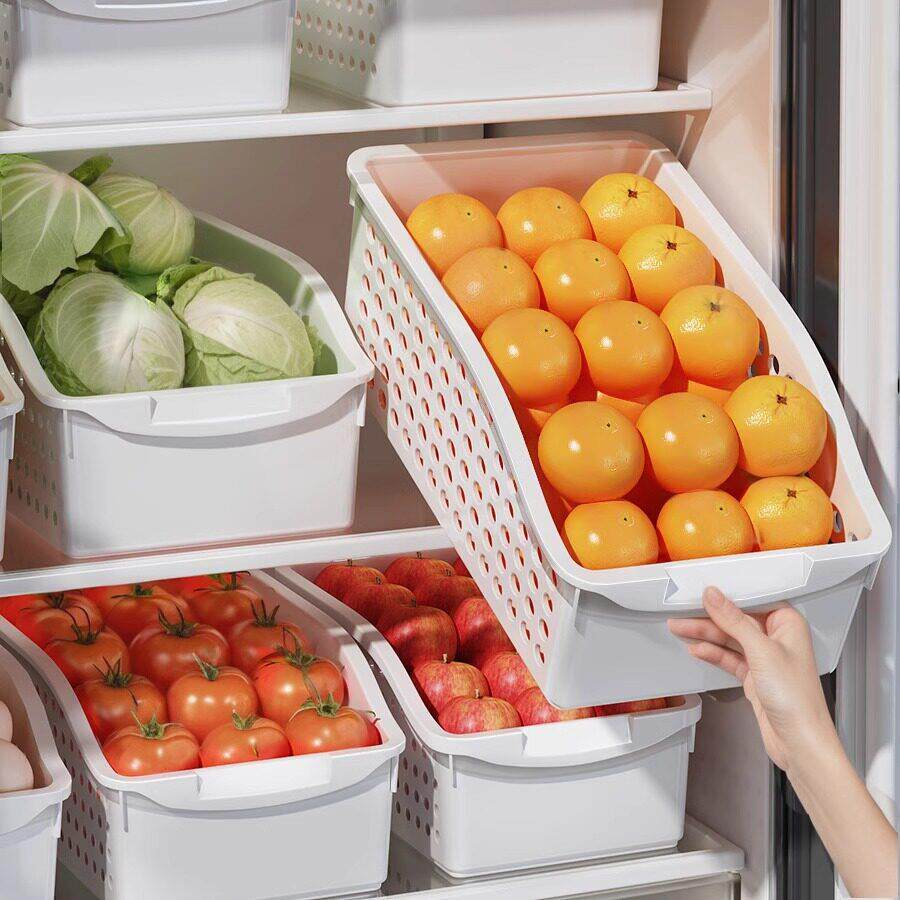 日本MUJIE冰箱收纳盒抽屉式食品级保鲜盒厨房储物蔬菜鸡蛋水果