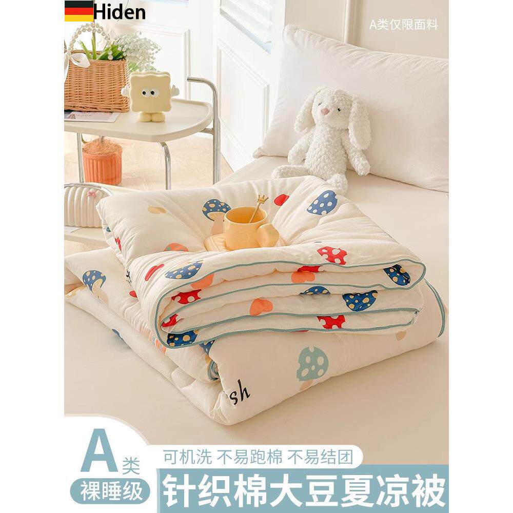 德国新型a型大豆纤维空调被夏日清凉被机洗幼稚园宝宝薄被