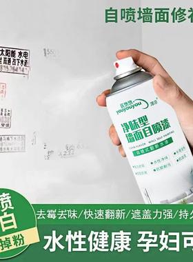 白色补墙漆修覆内墙自刷喷漆补墙膏墙面翻新自喷乳胶漆墙面修W2