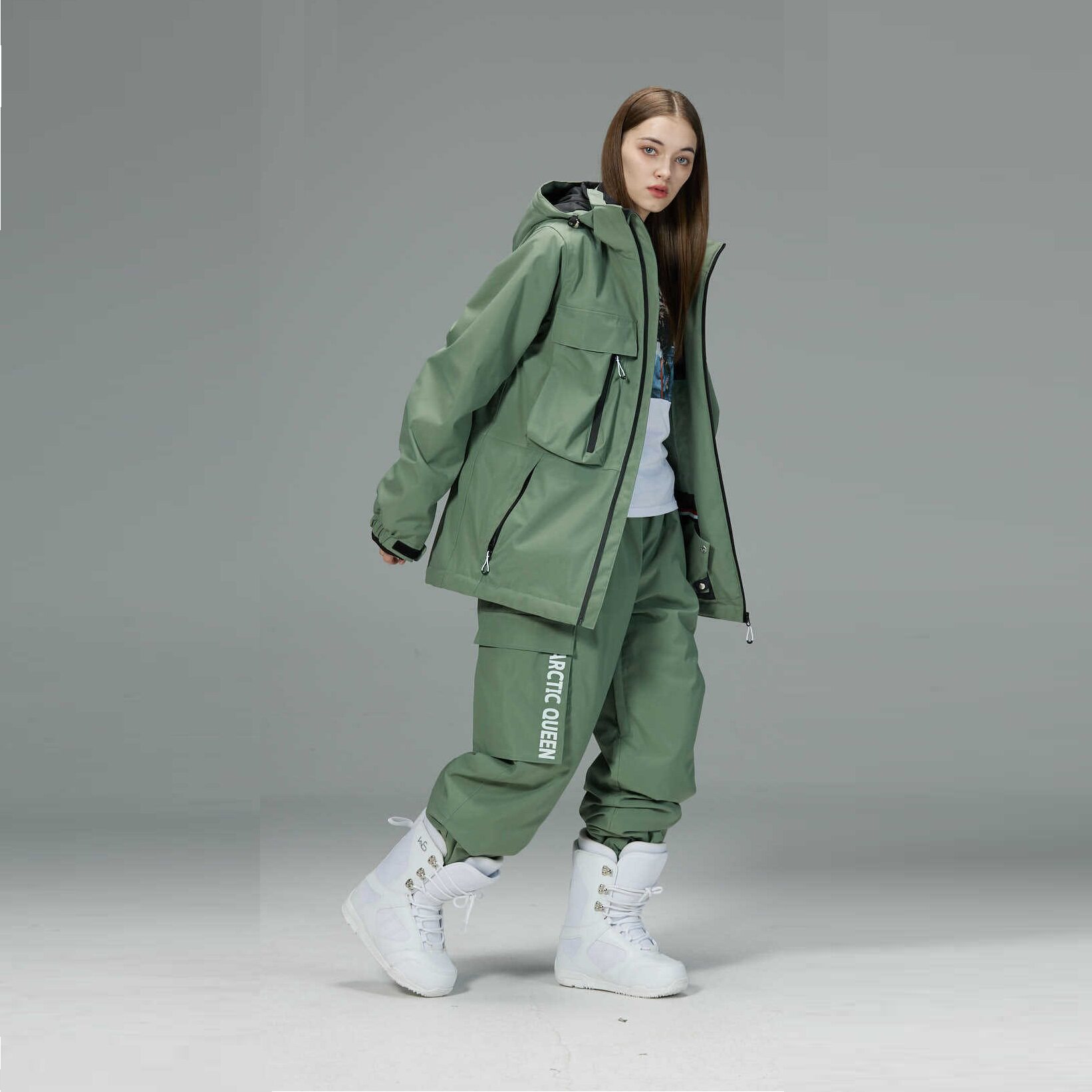 滑雪服单板雪服套装加厚防水