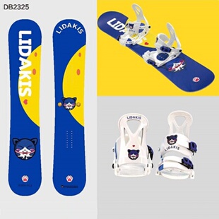 lidakis力达克丝儿童滑雪板单板23新款猫咪图案全能雪板初级初学